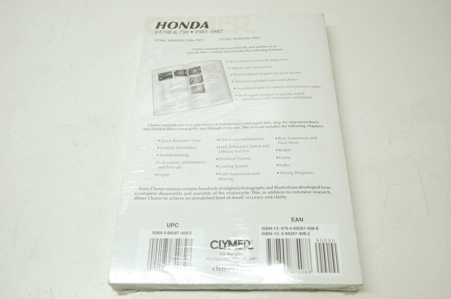 Clymer Honda VT 700 750 83-87 Service Repair Maintenance Manual
