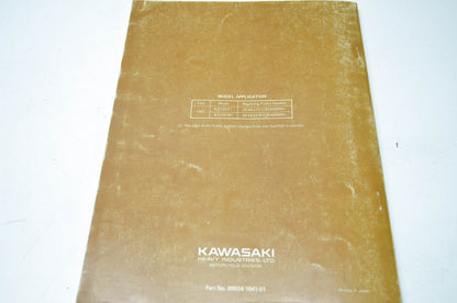 OEM Kawasaki 99924-1041-01 Service Manual KZ550F