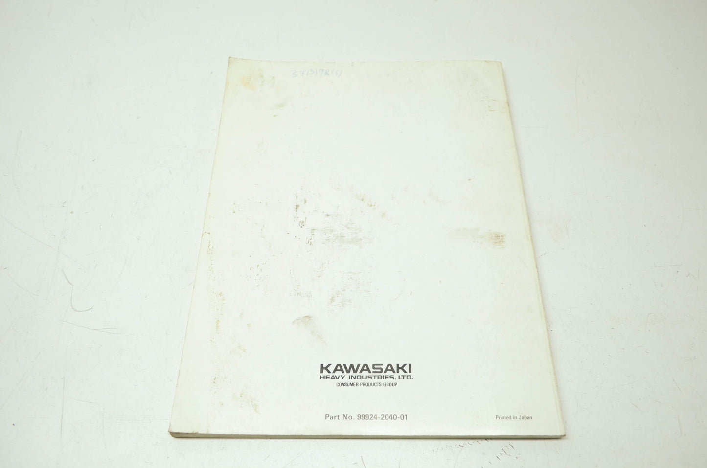 OEM Kawasaki 99924-2040-01 Service Manual GE4300/5000