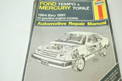 Haynes Ford Tempo & Mercury Topaz 84-91 Repair Manual
