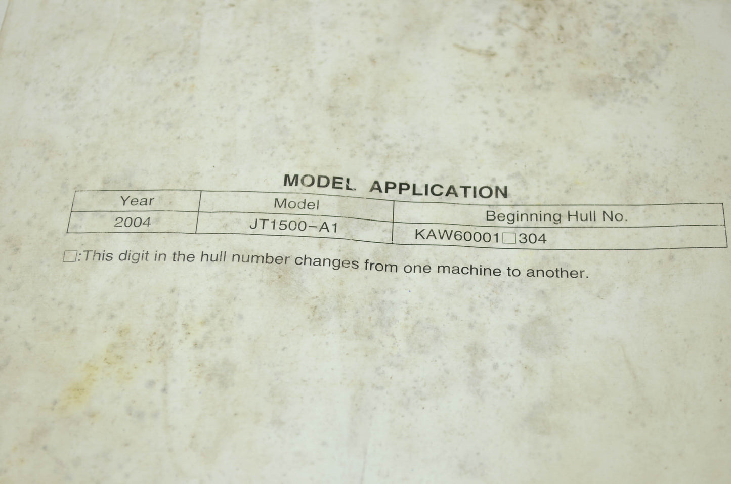 Kawasaki Jet Ski STX-15F Service Manual