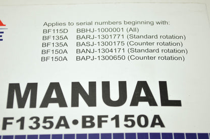 Honda BF115D BF135A BF150A Shop Manual