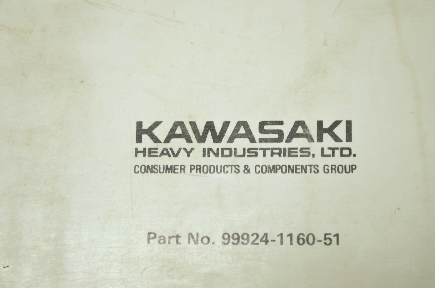 OEM Kawasaki 99924-1160-51 Service Manual Supplement ZX750L/M