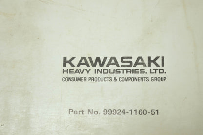 OEM Kawasaki 99924-1160-51 Service Manual Supplement ZX750L/M