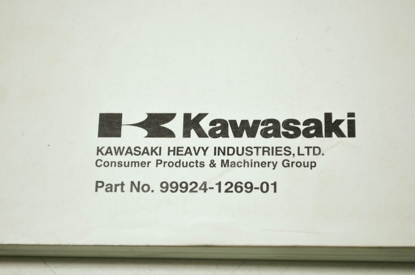 OEM Kawasaki 99924-1269-01 Service Manual ZR750H