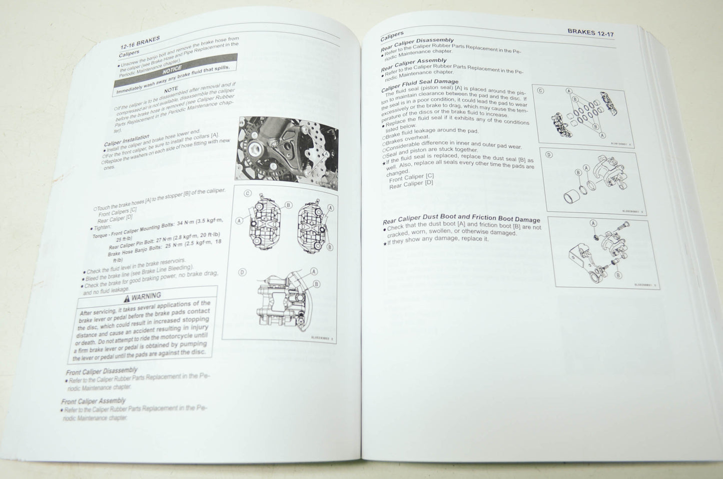 OEM Kawasaki 99924-1443-32 Service Manual ZX1000J
