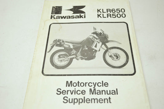 OEM Kawasaki 99924-1080-55 Service Manual Supplement KL650A