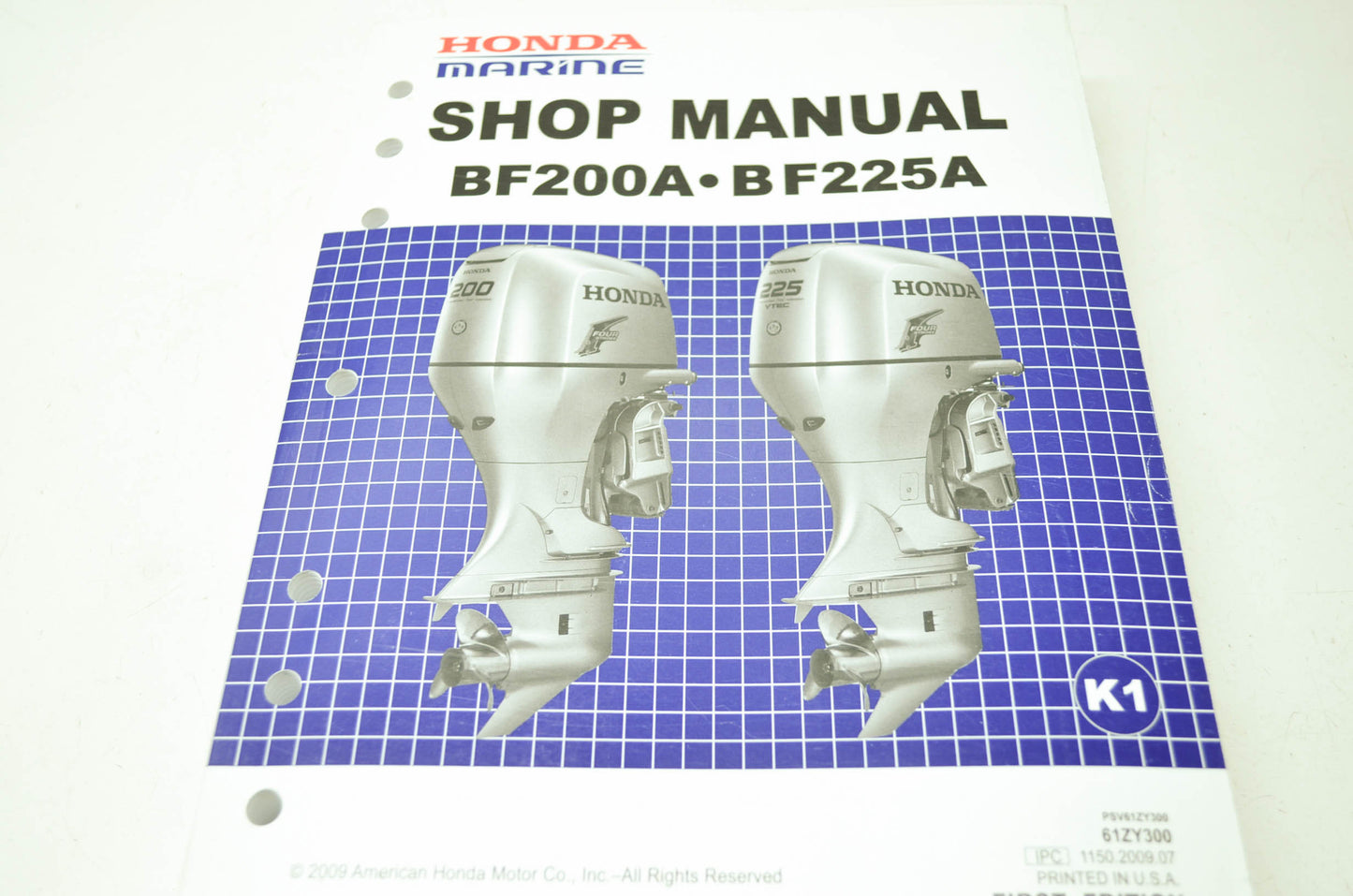 OEM Honda 61ZY300 Service Manual BF200/225 K1