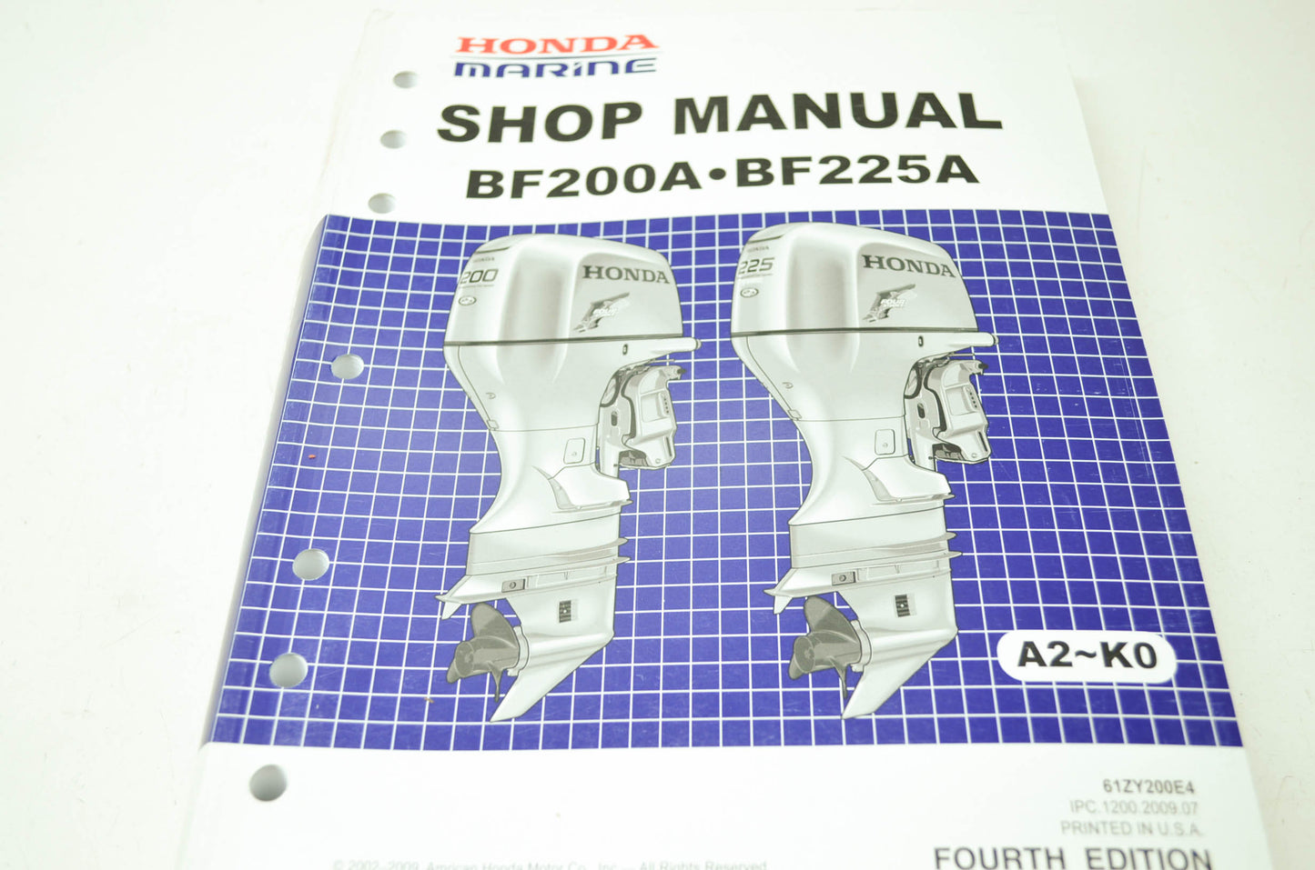 Honda 02-09 BF200A BF225A Shop Manual