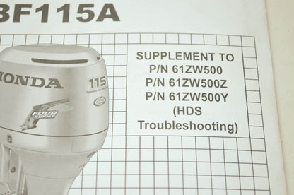 Honda BF115A Shop Manual Supplement