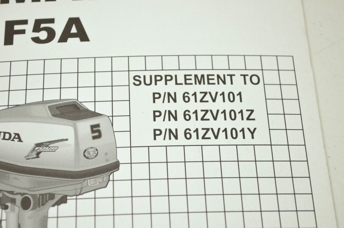 Honda BF5A Shop Manual Supplement
