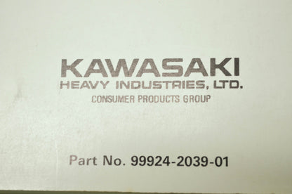 OEM Kawasaki 99924-2039-01 Service Manual GE2200/2900