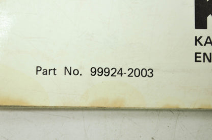 OEM Kawasaki 99924-2003 Service Manual KG550-2900B