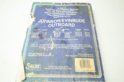 Johnson/Evinrude Outboard 58-72 50HP-125HP TuneUp Repair Manual