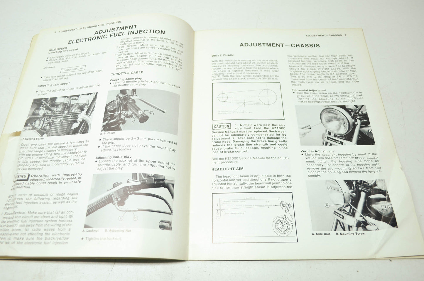 OEM Kawasaki 99963-0035-02 Service Manual Supplement KZ1000G1