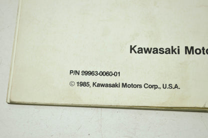 OEM Kawasaki 99963-0060-01 Service Manual Supplement KZ1000P