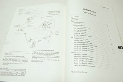 OEM Kawasaki 99924-1089-54 Service Manual Supplement ZG1200B