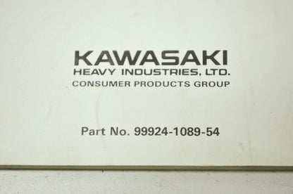 OEM Kawasaki 99924-1089-54 Service Manual Supplement ZG1200B