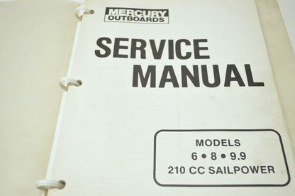 Mercury Outboards 6 8 9.9 210 CC Sailpower Service Manual