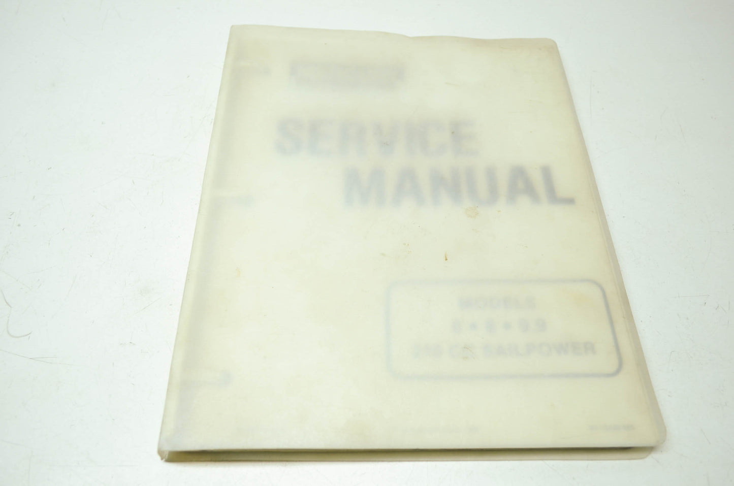Mercury Outboards 6 8 9.9 210 CC Sailpower Service Manual