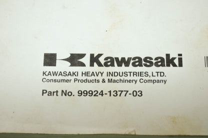OEM Kawasaki 99924-1377-03 Service Manual JT1500B/E/F