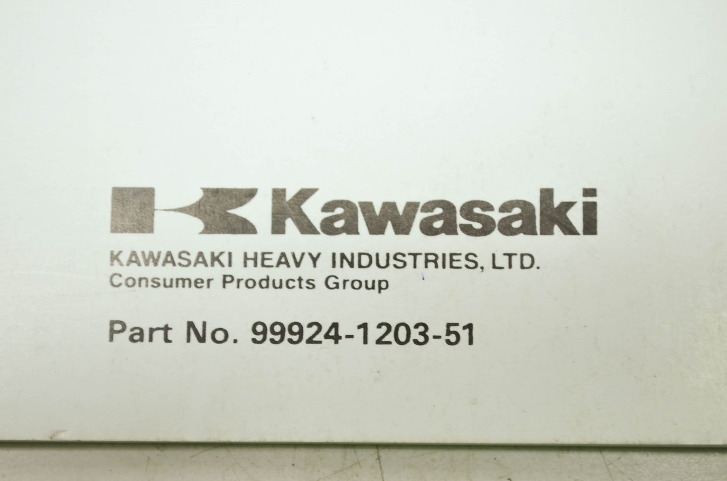 OEM Kawasaki 99924-1203-51 Service Manual Supplement JT1100A