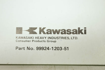 OEM Kawasaki 99924-1203-51 Service Manual Supplement JT1100A
