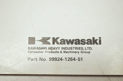 OEM Kawasaki 99924-1264-51 Service Manual Supplement JT900C