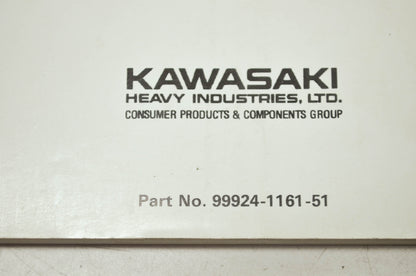 OEM Kawasaki 99924-1161-51 Service Manual Supplement ZX600E