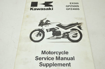 OEM Kawasaki 99924-1082-53 Service Manual Supplement EX500A