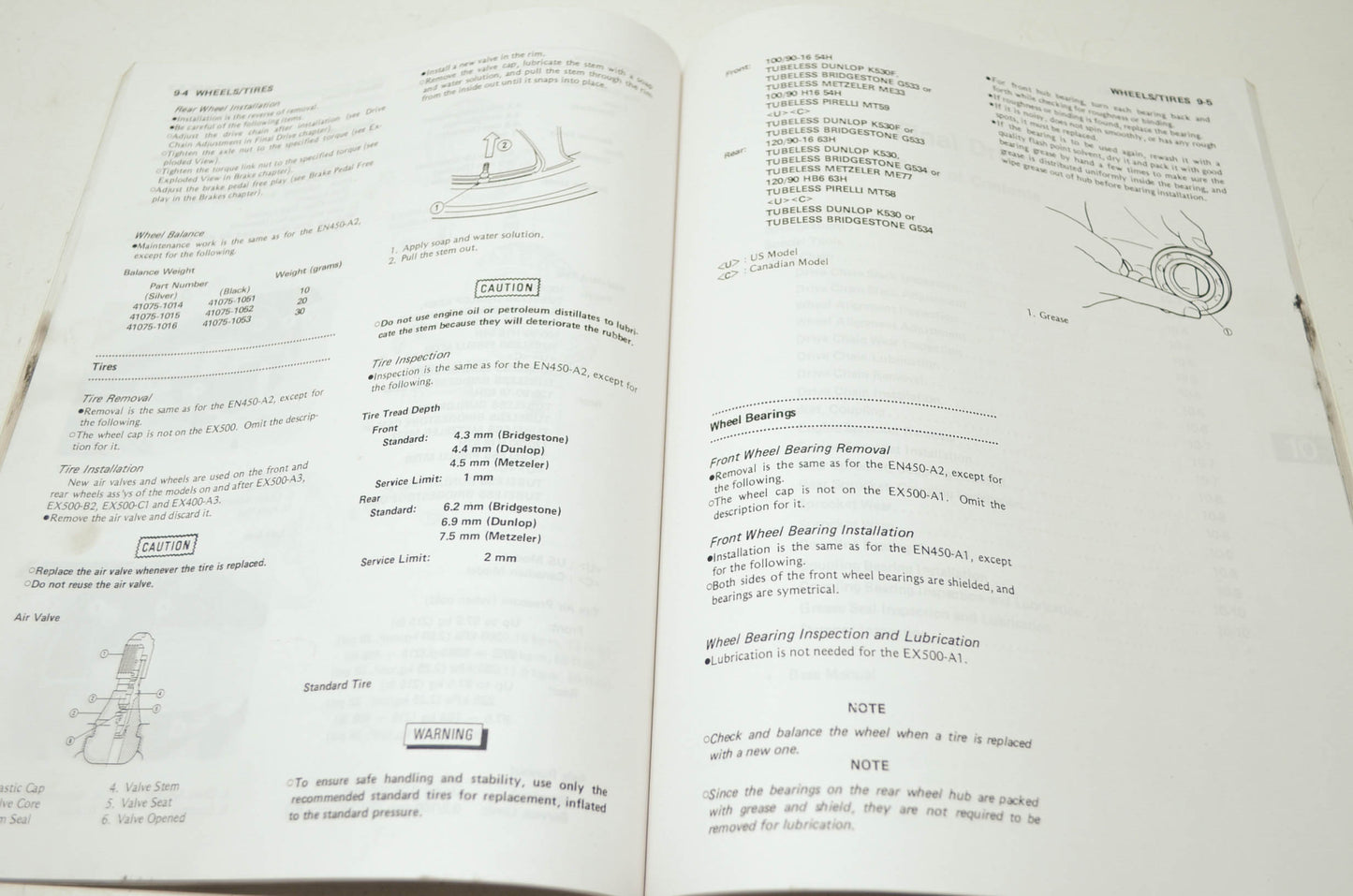 OEM Kawasaki 99924-1082-53 Service Manual Supplement EX500A