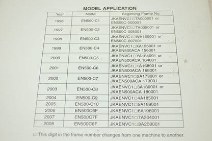 OEM Kawasaki 99924-1194-12 Service Manual EN500C