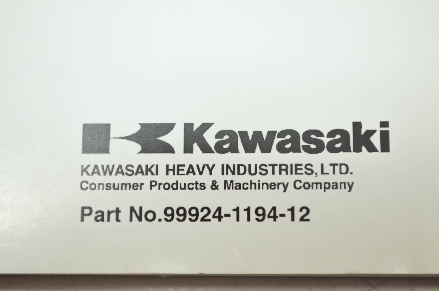 OEM Kawasaki 99924-1194-12 Service Manual EN500C