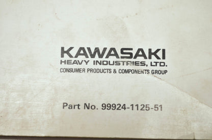OEM Kawasaki 99924-1125-51 Service Manual Supplement EN500A