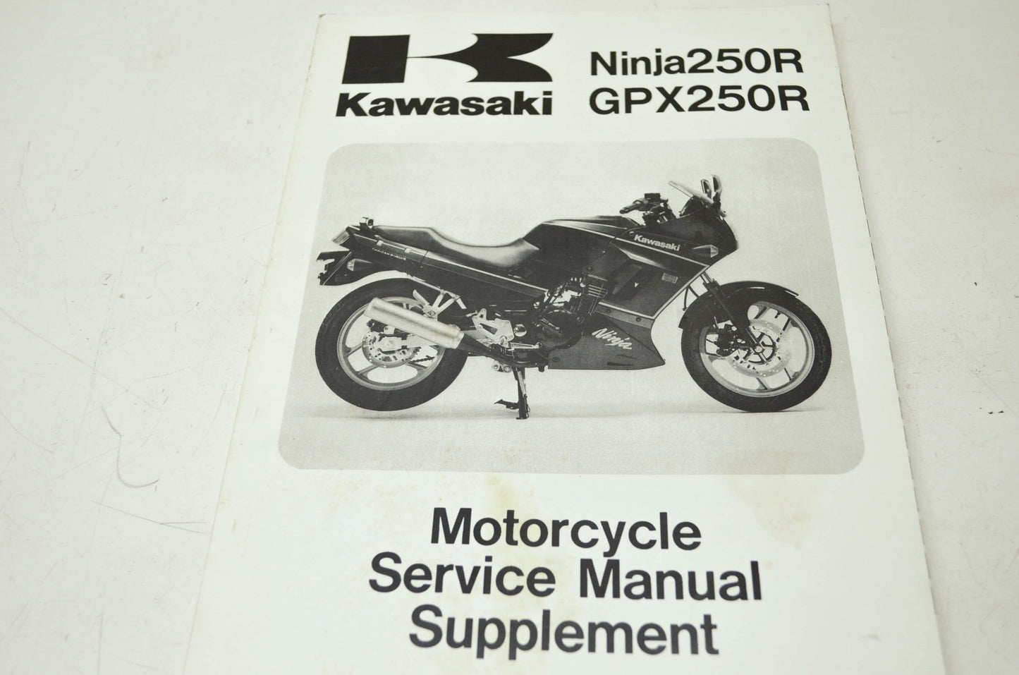 OEM Kawasaki 99924-1109-65 Service Manual Supplement EX250F
