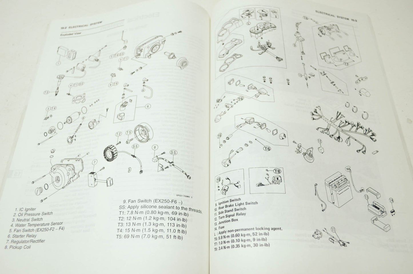 OEM Kawasaki 99924-1109-65 Service Manual Supplement EX250F