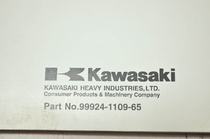 OEM Kawasaki 99924-1109-65 Service Manual Supplement EX250F