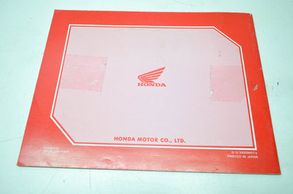 Honda 1997 CR80R/CR80RB Expert Owner's Manual & Competition Handbook