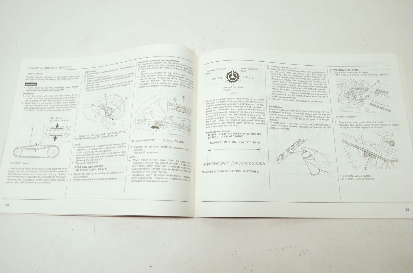 Honda 1997 CR80R/CR80RB Expert Owner's Manual & Competition Handbook