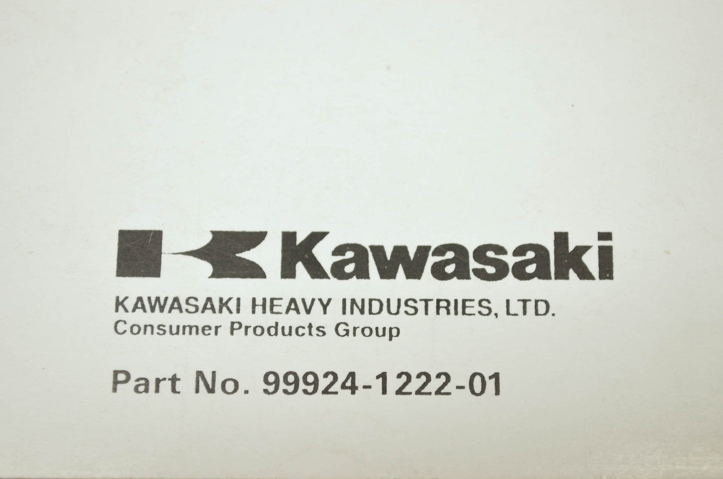 OEM Kawasaki 99924-1222-01 Service Manual JH750G1