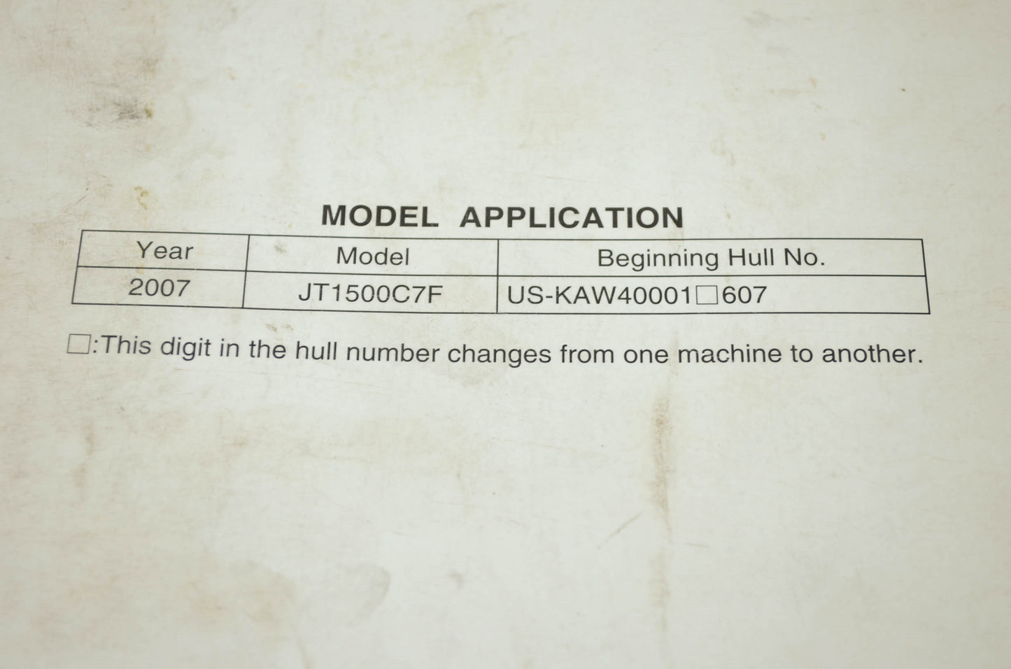 OEM Kawasaki 99924-1376-01 Service Manual JT1500G