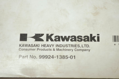 OEM Kawasaki 99924-1385-01 Service Manual KLX450A