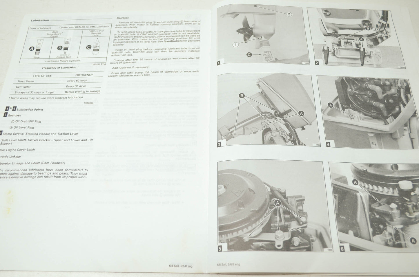 OMC Johnson Outboards Models 5/6/8 Manual (English)