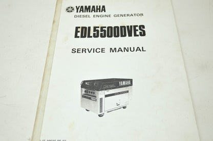 Yamaha EDL5500DVES Diesel Engine Generator Service Manual