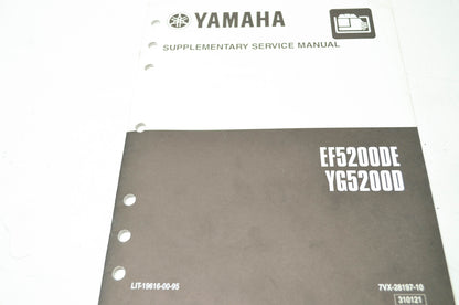 Yamaha EF5200DE YG5200D Supplementary Service Manual