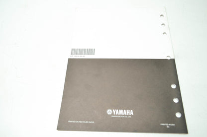 Yamaha EF5200DE YG5200D Supplementary Service Manual