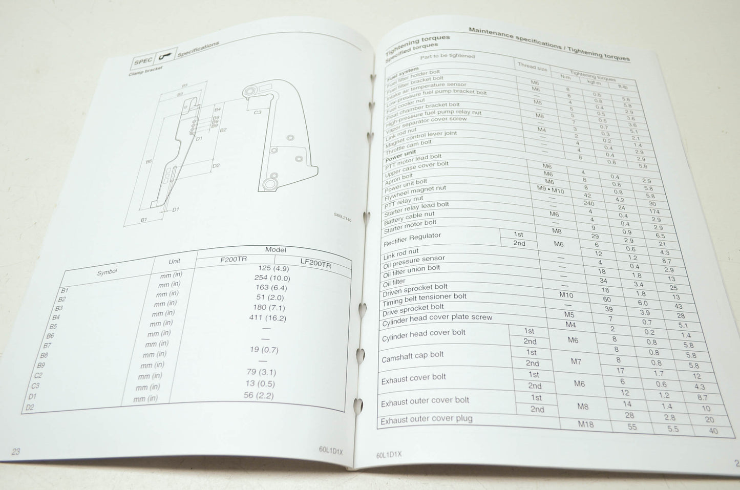 Yamaha F200A LF200A Supplementary Service Manual