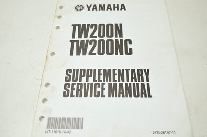 OEM Yamaha LIT-11616-14-43 Service Manual Supplement TW200N(C)-S(C)