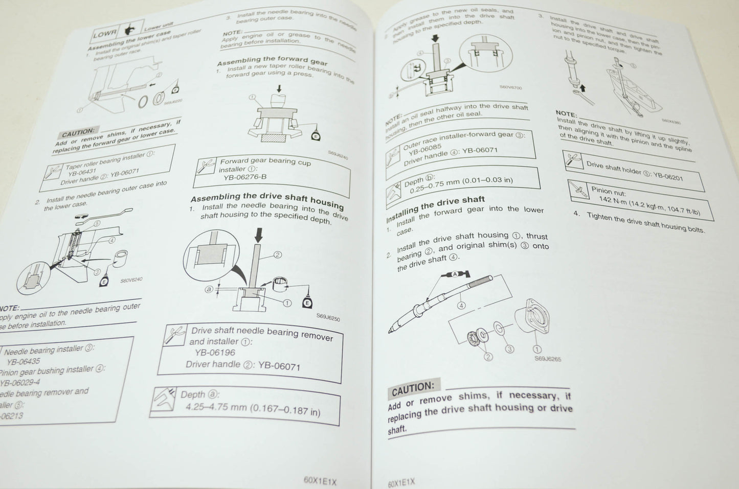 OEM Yamaha LIT-18616-02-48 Service Manual Supplement VZ225/250B