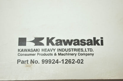 OEM Kawasaki 99924-1262-02 Service Manual KAF620E/F/G/H